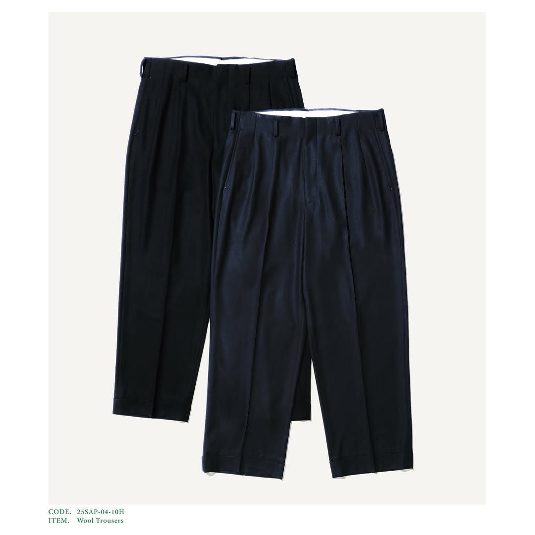A.PRESSE 25SS Wool Trousers